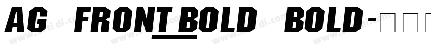 AG Front_Bold Bold字体转换 AG Front_Bold Bold字体转换